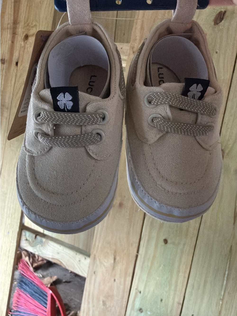 Kids Canvas Casual Shoes in Beige